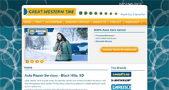 Desktop Screenshot of greatwesterntireinc.com
